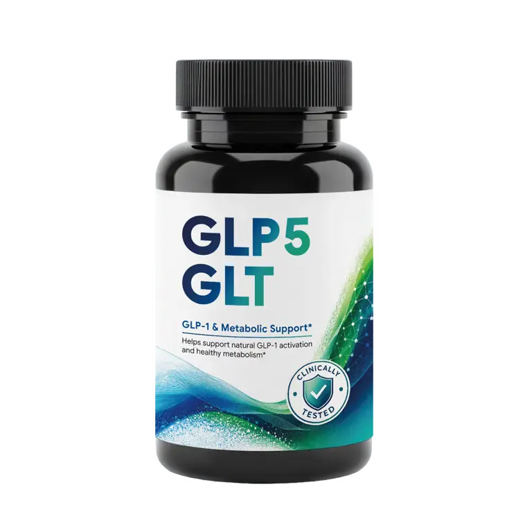 GLP5 GLT supplement bottle