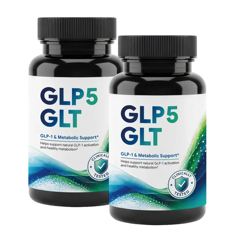 Two GLP5 GLT bottles